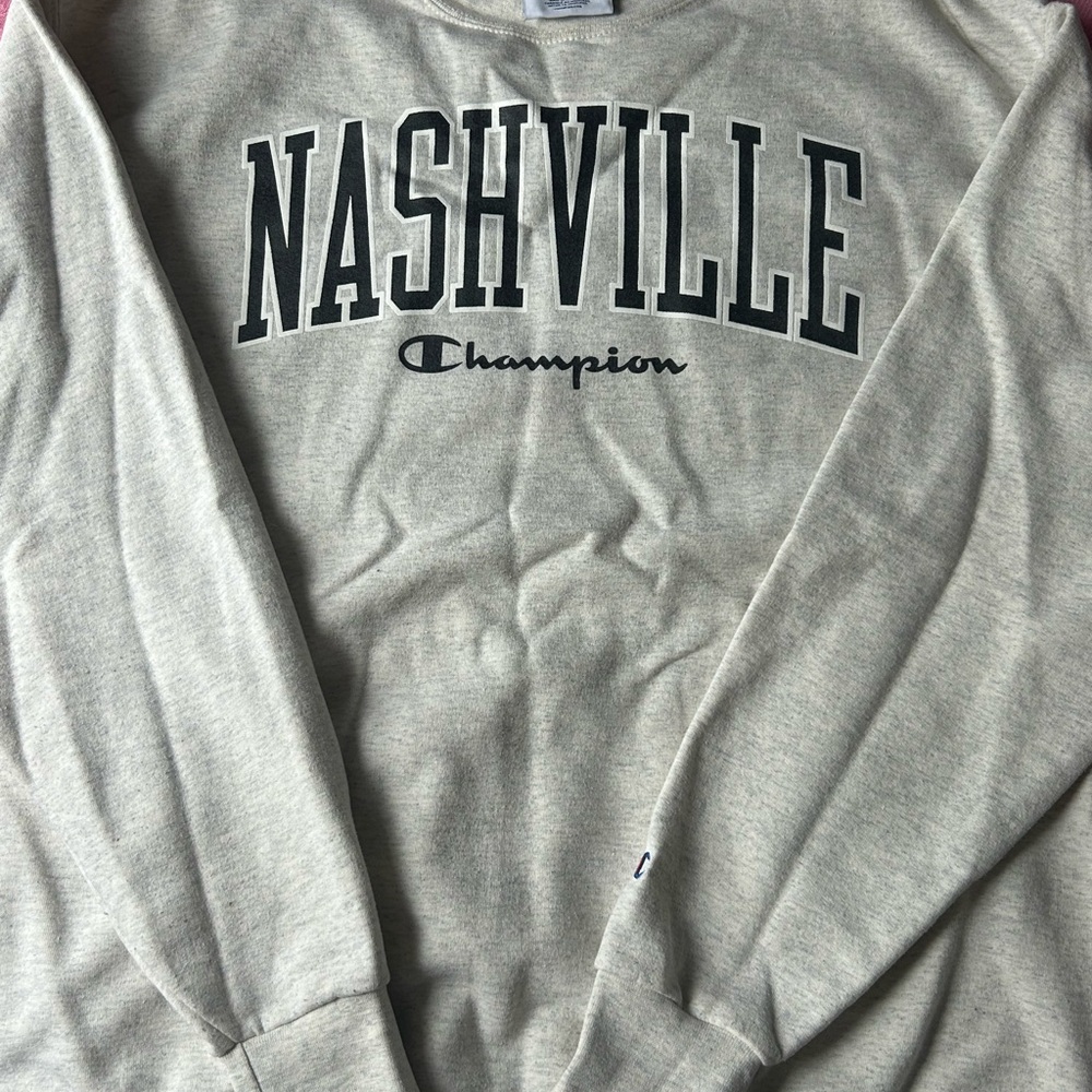 Champion Gray Athletic Crewneck